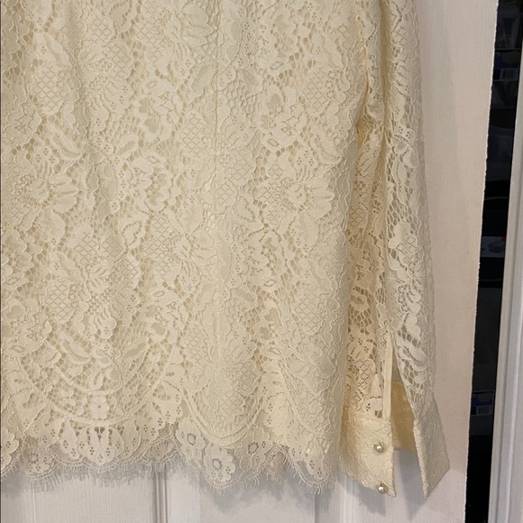 Talbots Ivory Lace Blouse - Picture 9 of 9